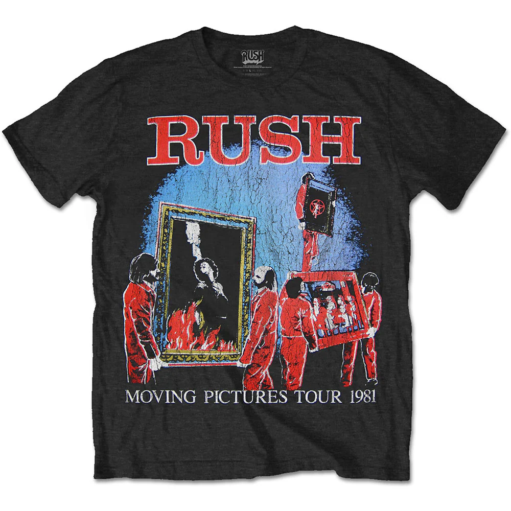 Rush - Moving Pictures Tour 1981 Black Shirt - 100% Official Merchandise - Image 2