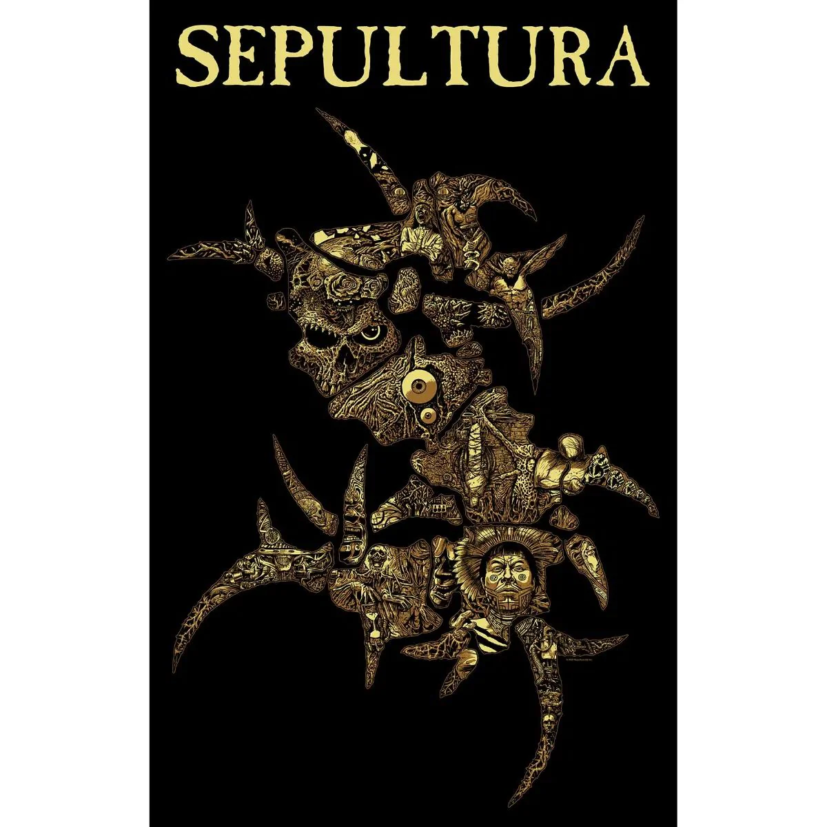 Sepultura - Premium Textile Poster Flag (Discography Logo) 104cm x 66cm