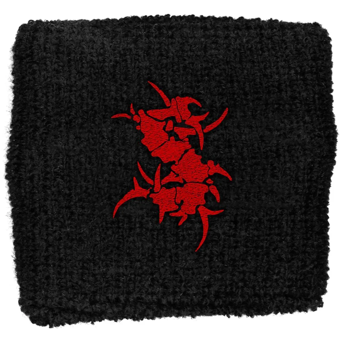 Sepultura - Sweat Towelling Embroided Wristband (Tribal S Logo)