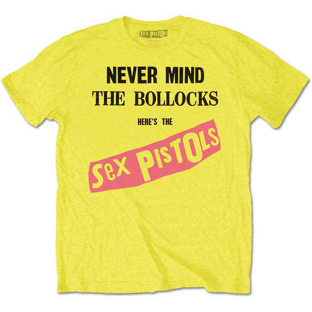Sex Pistols - 4XL & 5XL Never Mind The Bollocks Yellow Shirt - 100% Official Merchandise