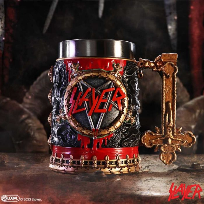 Slayer - Tankard Reign In Blood - Pint (560ml) 14.5cm high quality resin cast w. removable stainless steel insert - Image 3