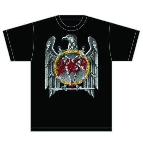 Slayer - Silver Eagle Black Shirt - 100% Official Merchandise