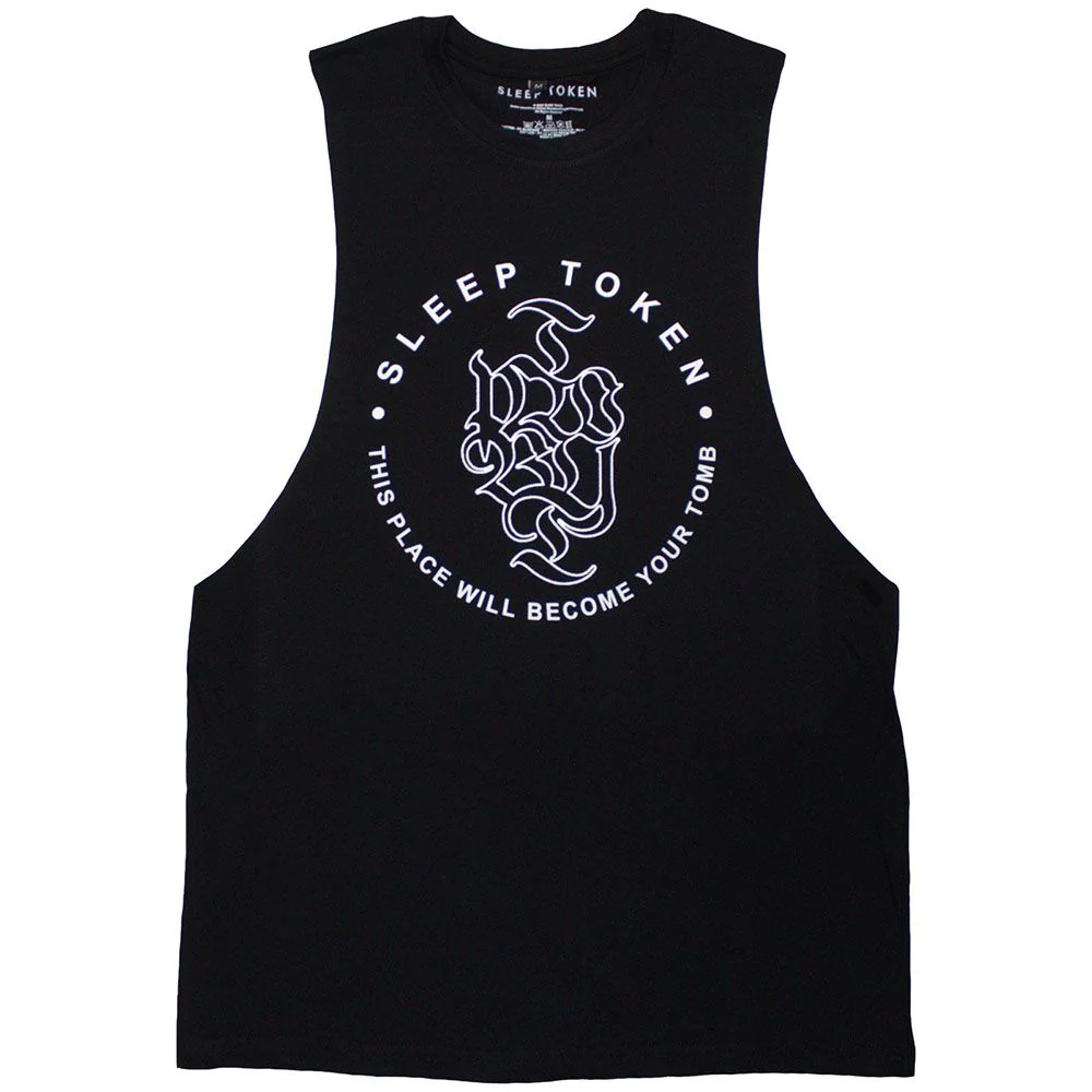 Sleep Token - This Place Will Become Your Tomb Black Tank Singlet - 100% Official Merchandise
