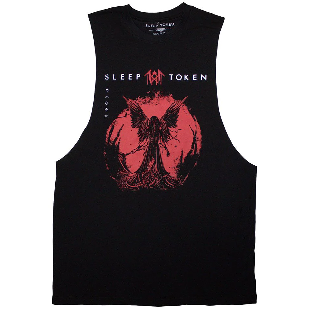 Sleep Token - Winged Death Black Tank Singlet - 100% Official Merchandise