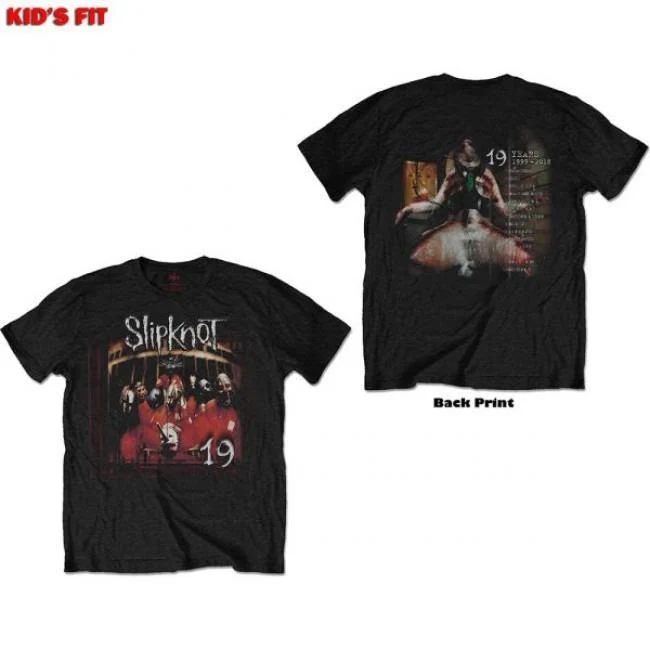 Slipknot - Debut Album 19 Years Toddler and Youth Black Shirt - 100% Official Merchandise