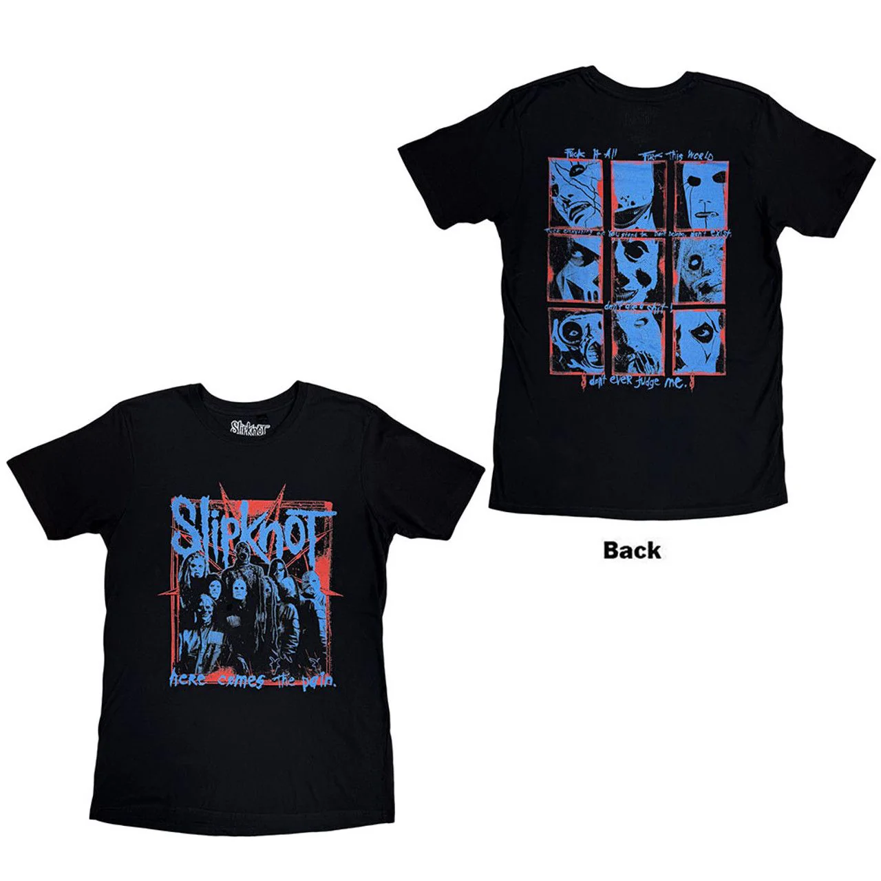 Slipknot - Here Comes The Pain Black Shirt - 100% Official Merchandise