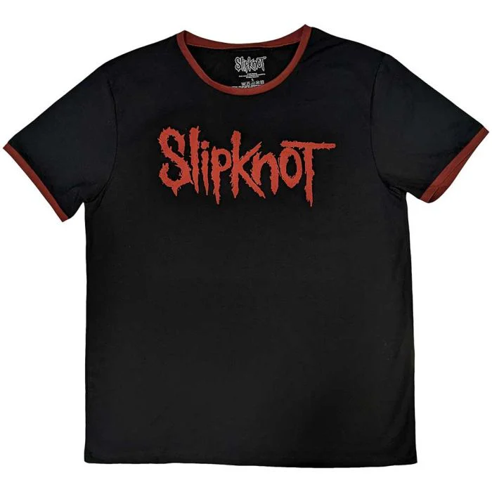 Slipknot - Logo and S Black Ringer Shirt - 100% Official Merchandise - Image 2