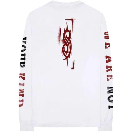 Slipknot - Shrouded Group White Long Sleeve Shirt - 100% Official Merchandise - Image 3