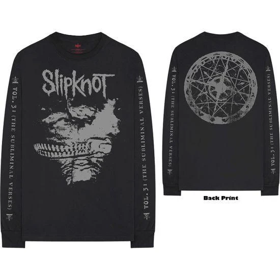 Slipknot - Subliminal Verses Black Long Sleeve Shirt - 100% Official Merchandise
