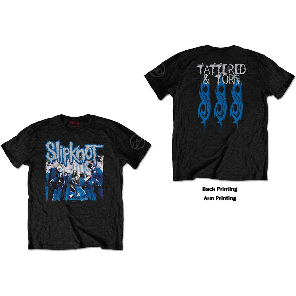 Slipknot - Tattered & Torn Black Shirt - 100% Official Merchandise