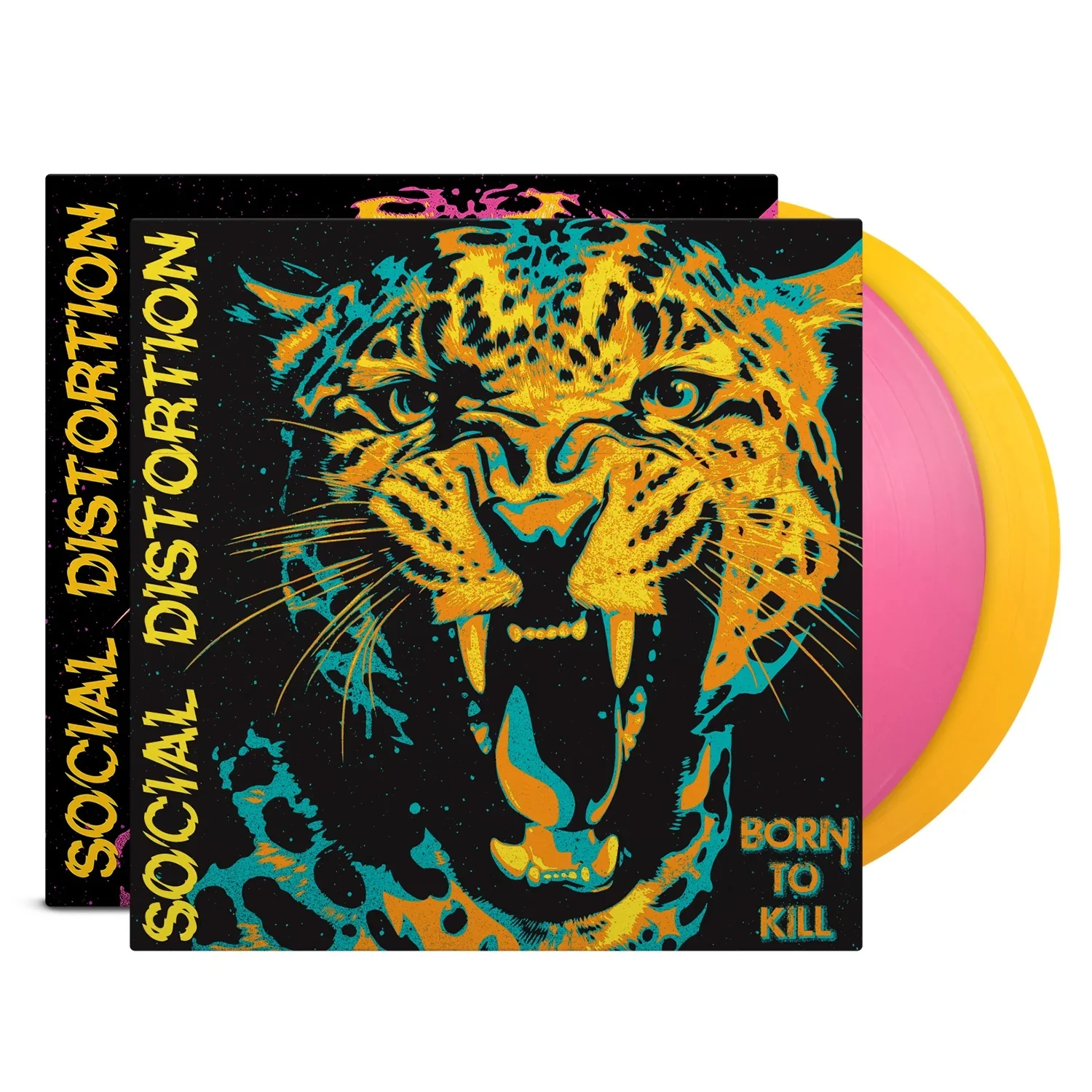 Social Distortion - Born To Kill (2LP Indie Exclusive Pink & Yellow vinyl) - Vinyl - New