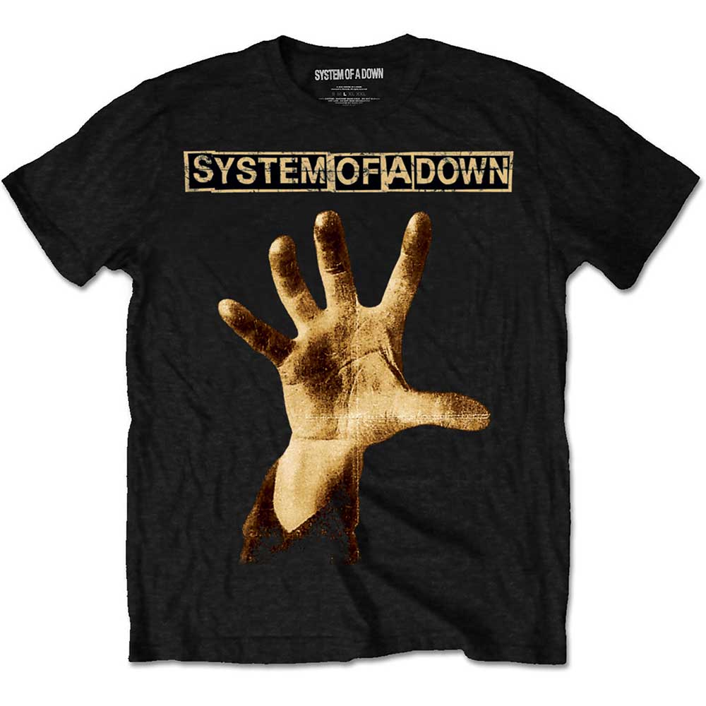 System Of A Down - Hand Black Shirt - 100% Official Merchandise