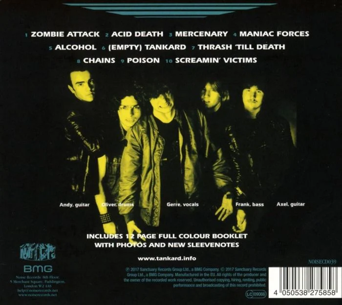 Tankard - Zombie Attack (2017 Deluxe Ed. digipak reissue) - CD - New - Image 2