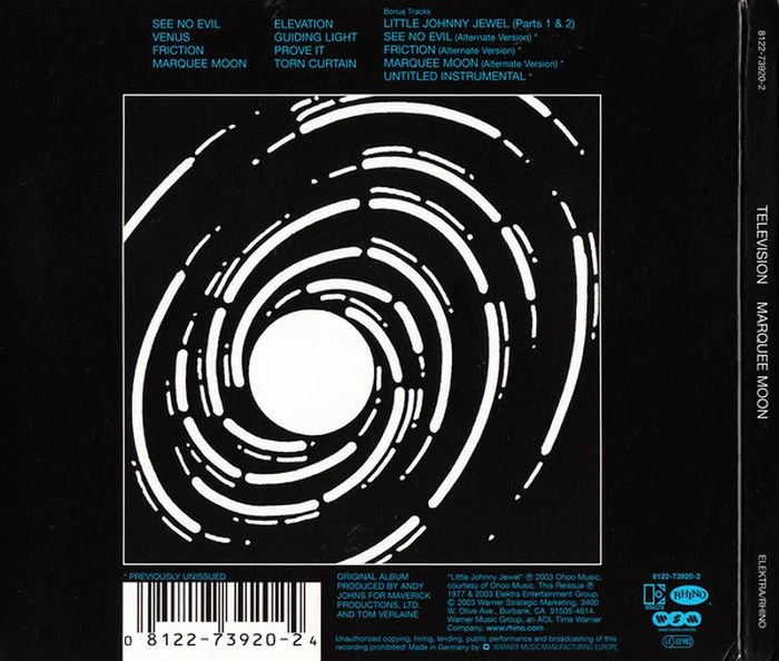 Television - Marquee Moon (Exp. Ed. w. 5 bonus tracks) - CD - New - Image 2