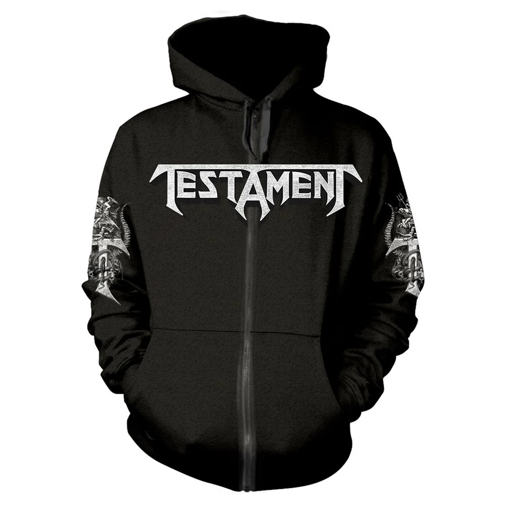 Testament - Zip Black Hoodie (Hell) - 100% Official Merchandise