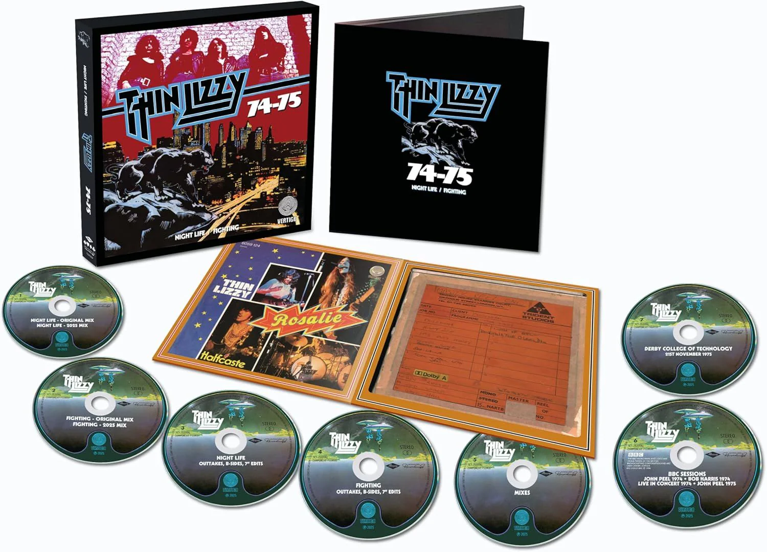 Thin Lizzy - 74-75: Night Life/Fighting (7CD Box Set) - CD - New