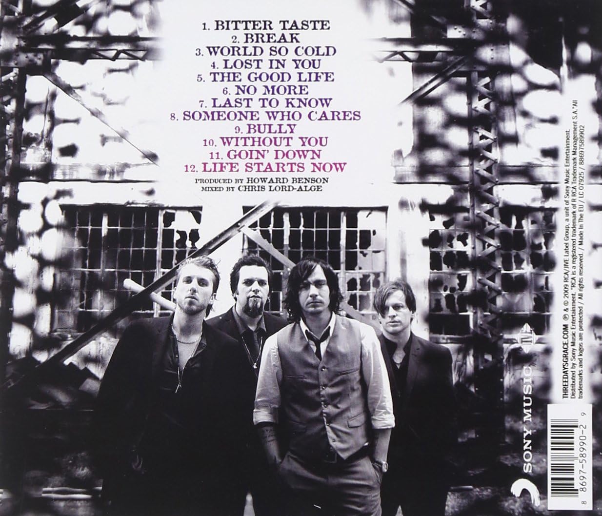 Three Days Grace - Life Starts Now - CD - New - Image 2