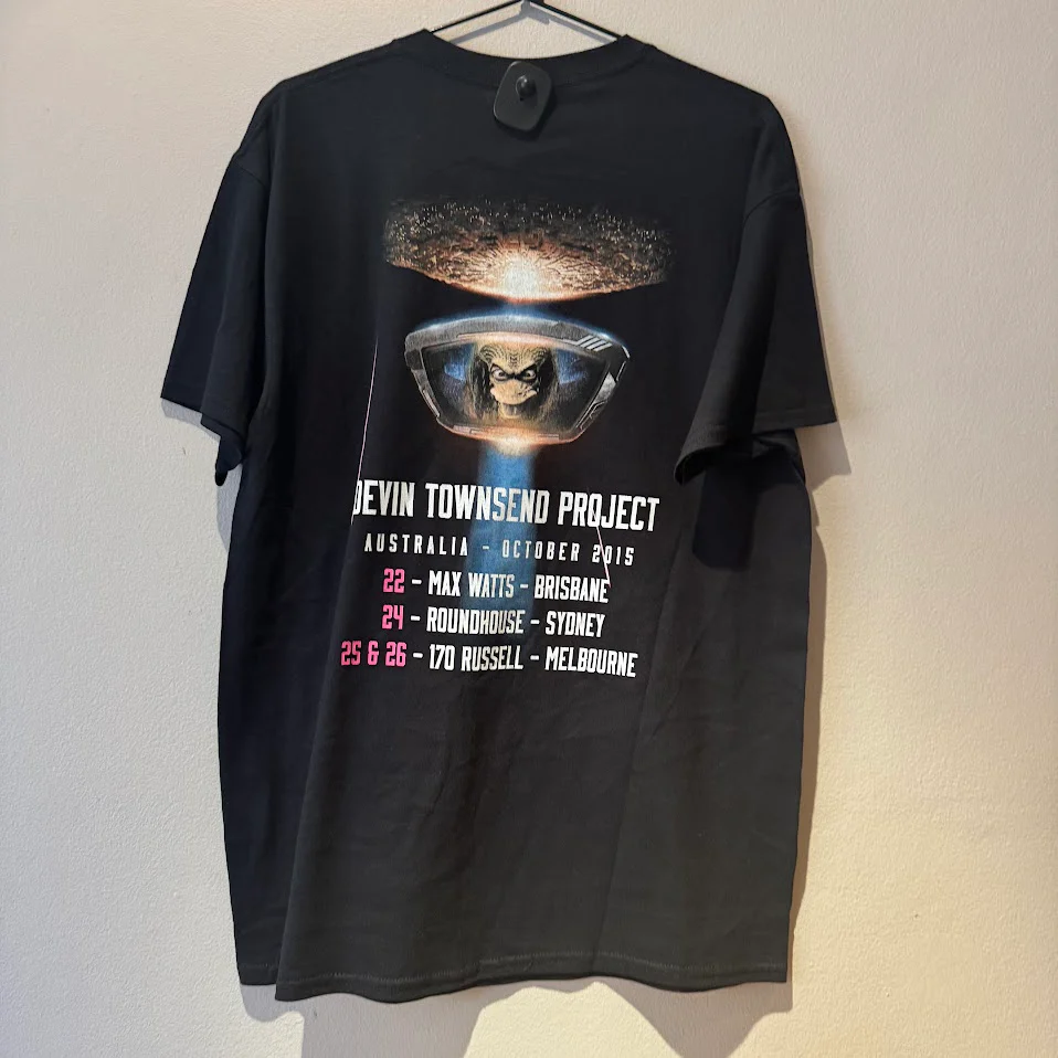 Townsend, Devin - 2015 Australian Tour Black Shirt - 100% Official Merchandise - Image 2