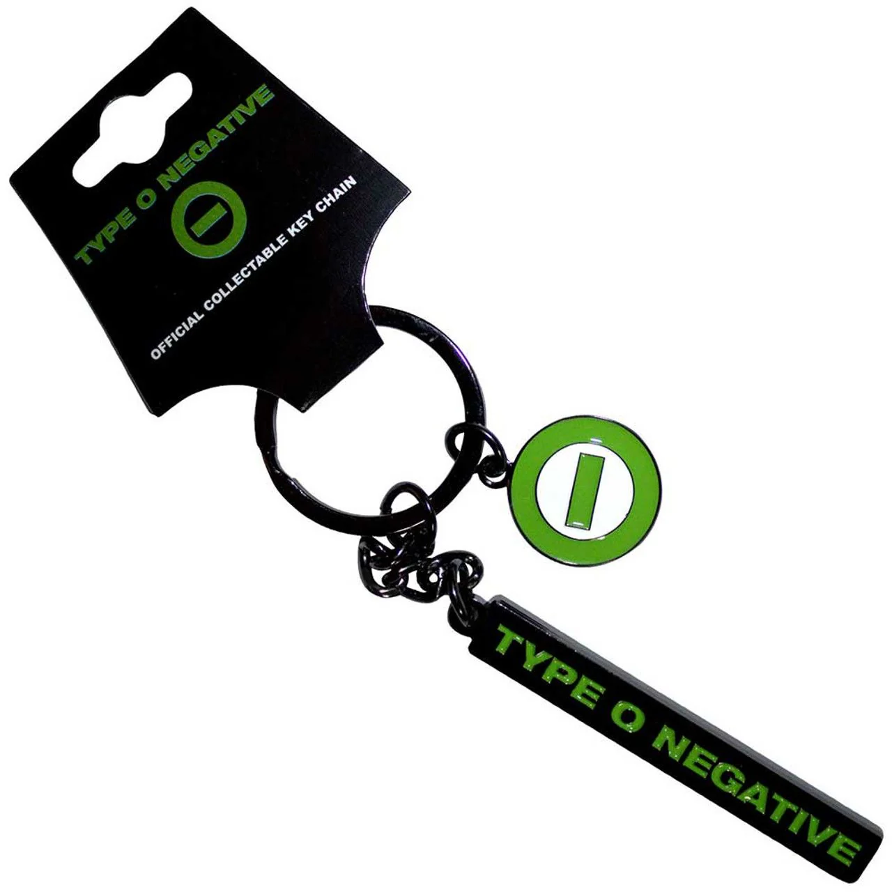 Type O Negative - Keyring (60mm x 10mm) - Text Logo and Charm