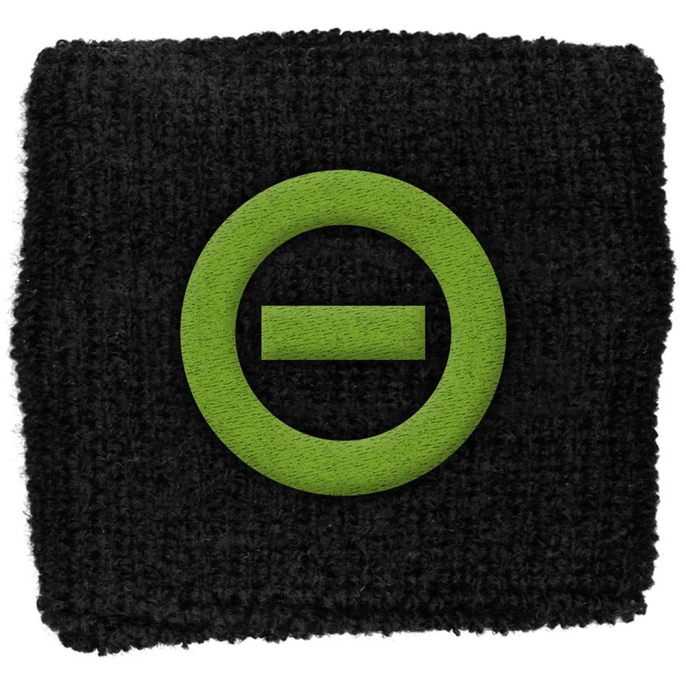 Type O Negative - Sweat Towelling Embroided Wristband (Negative Symbol)