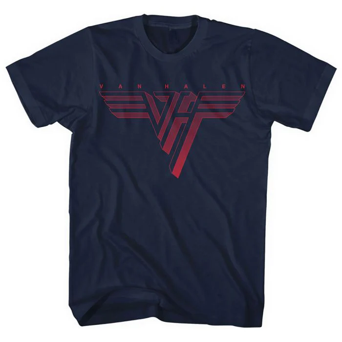 Van Halen - 4XL & 5XL Classic Logo Navy Shirt - 100% Official Merchandise