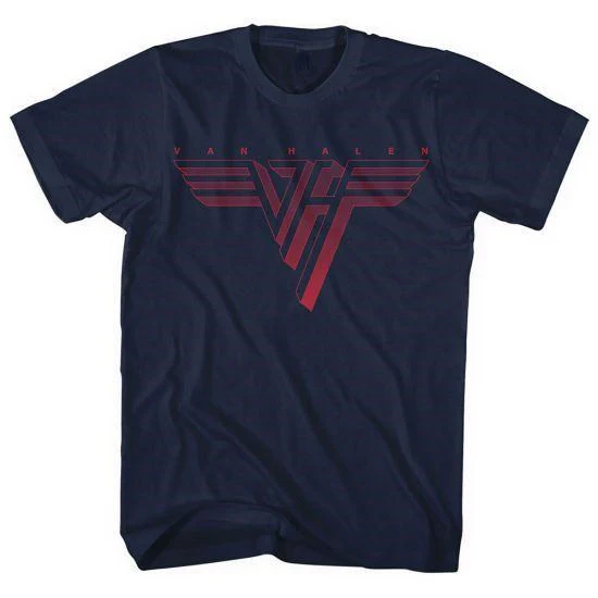 Van Halen - Classic Logo Navy Shirt - 100% Official Merchandise