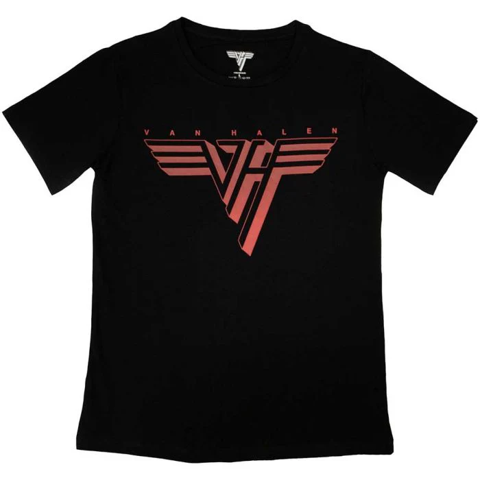 Van Halen - Classic Logo Womens Fitted Black Shirt - 100% Official Merchandise