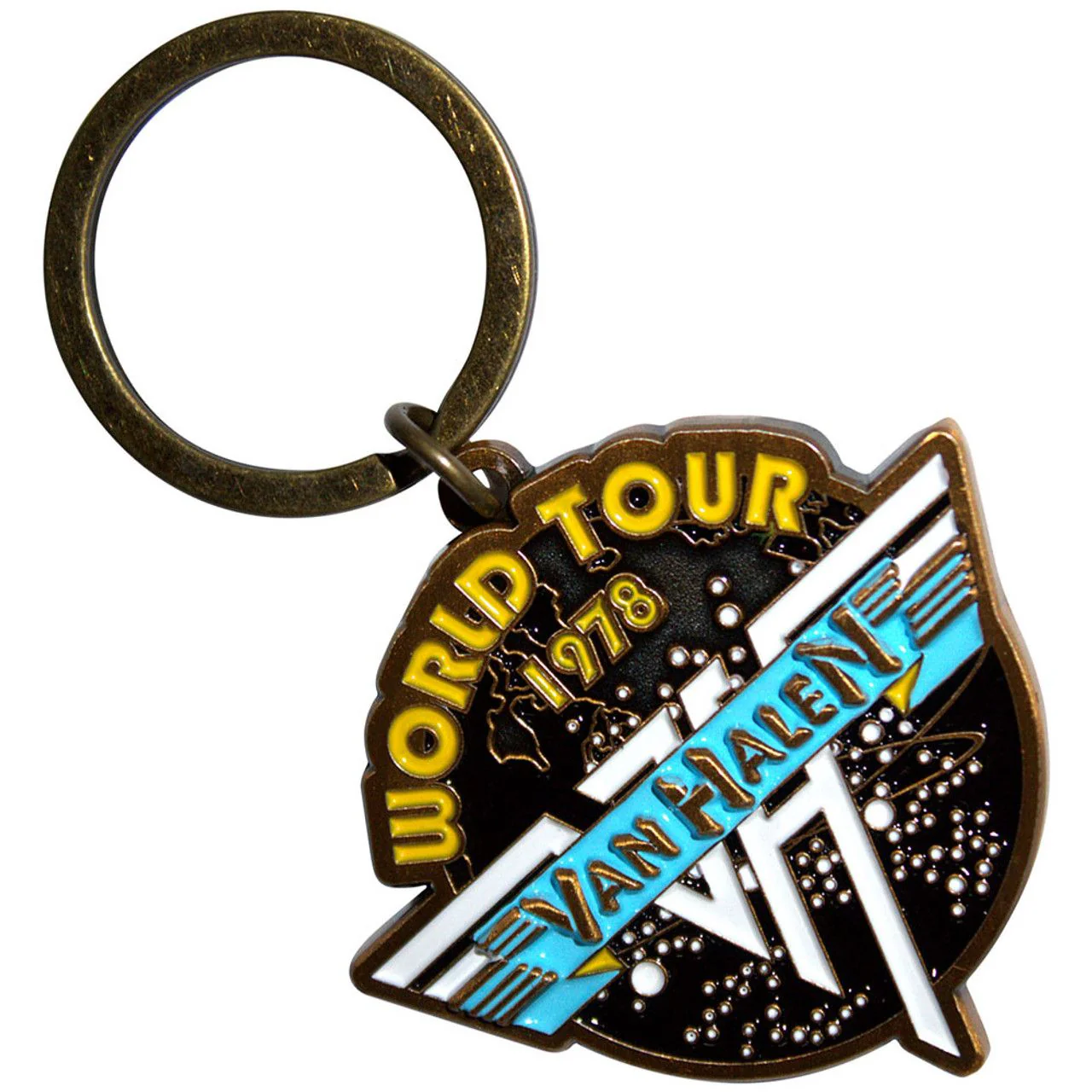 Van Halen - Keyring (50mm x 45mm) - Retro Log 78 Tour