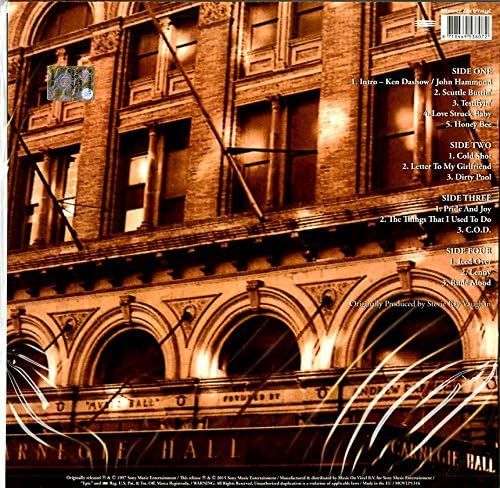 Vaughan, Stevie Ray - Live At Carnegie Hall (2015 180g 2LP reissue) - Vinyl - New - Image 2