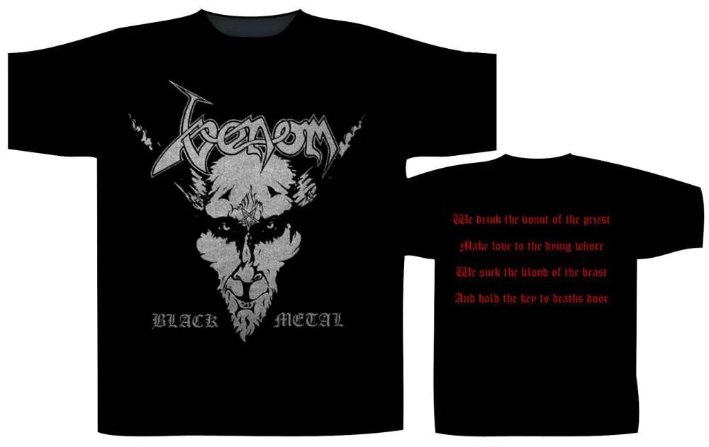 Venom - Black Metal Black Shirt - 100% Official Merchandise