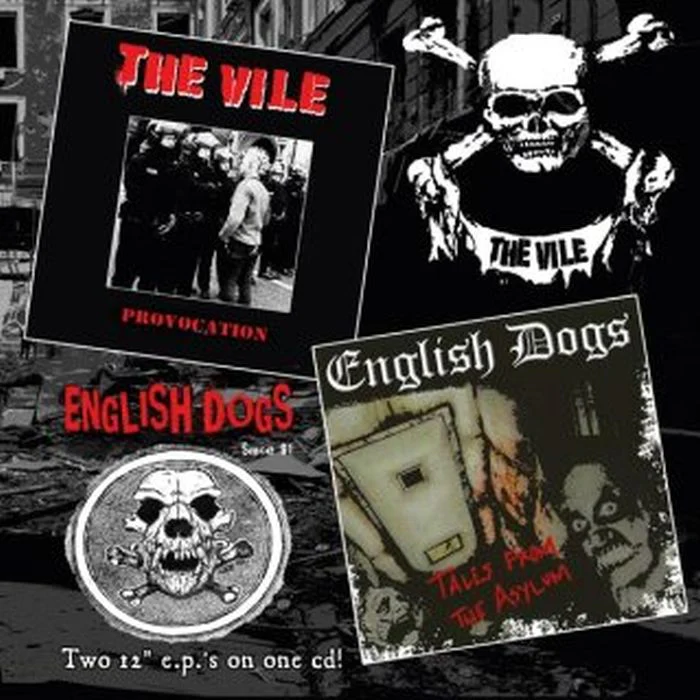 Vile/English Dogs - Provocation/Tales From The Asylum (2024 reissue) - CD - New