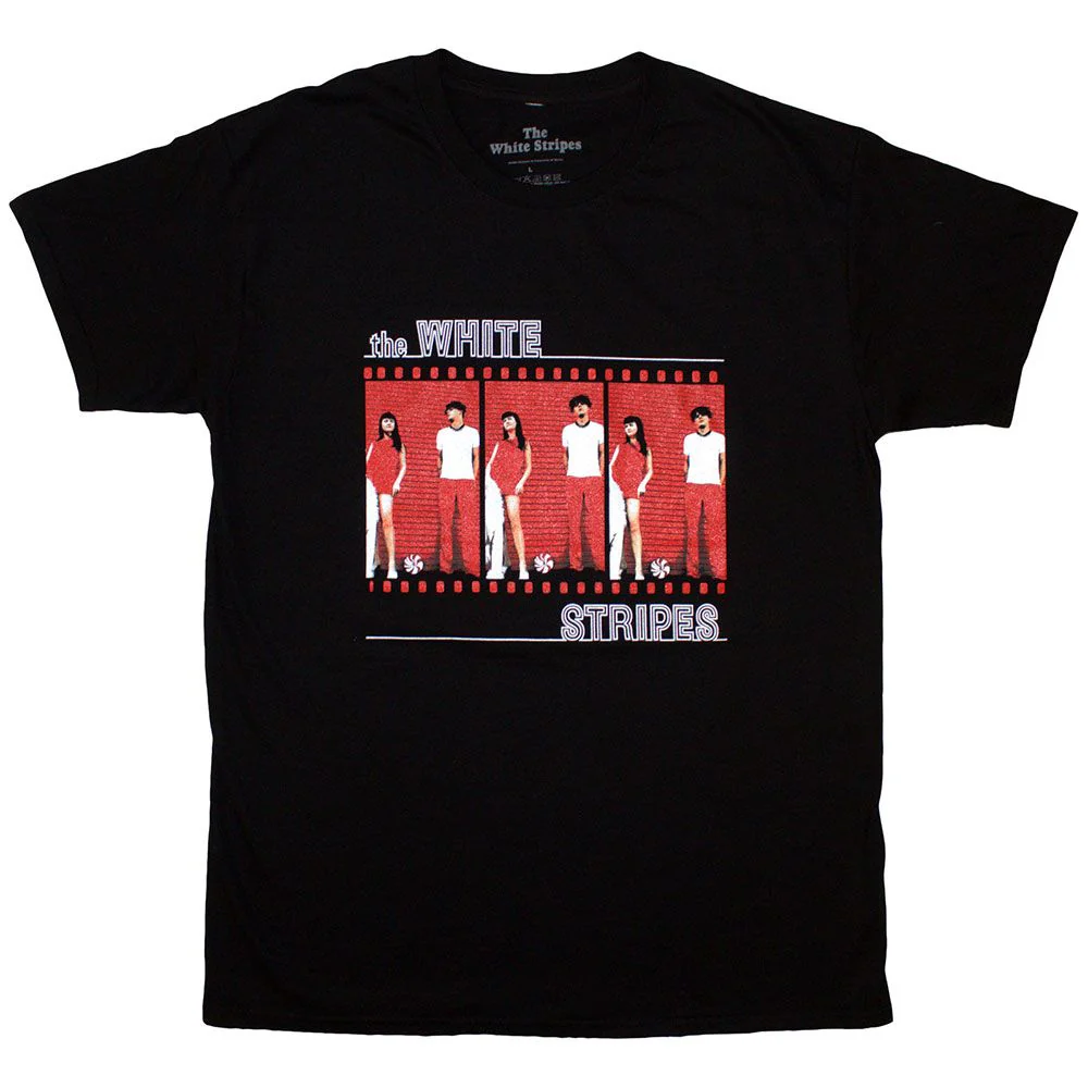 White Stripes - White Stripes Album Black Shirt - 100% Official Merchandise