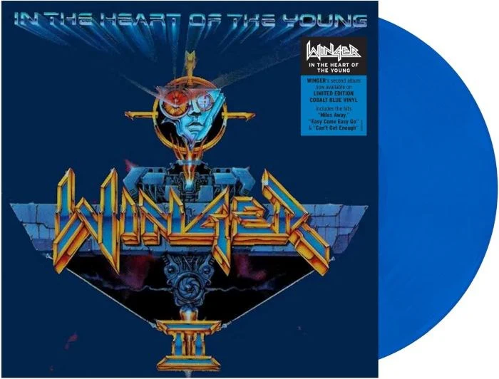 Winger - In The Heart Of The Young (Ltd. Ed. 2024 Cobalt Blue vinyl reissue) - Vinyl - New