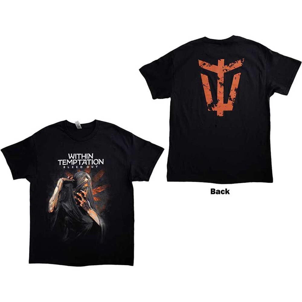 Within Temptation - Bleed Out Album Black Shirt - 100% Official Merchandise