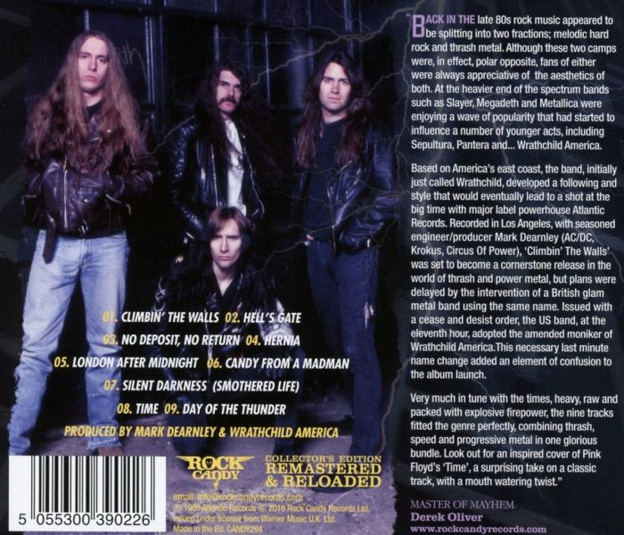 Wrathchild America - Climbin' The Walls (Rock Candy remaster) - CD - New - Image 2