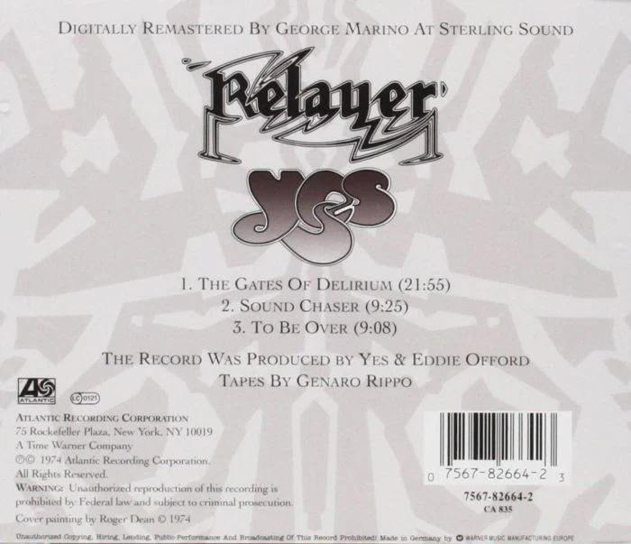 Yes - Relayer - CD - New - Image 2