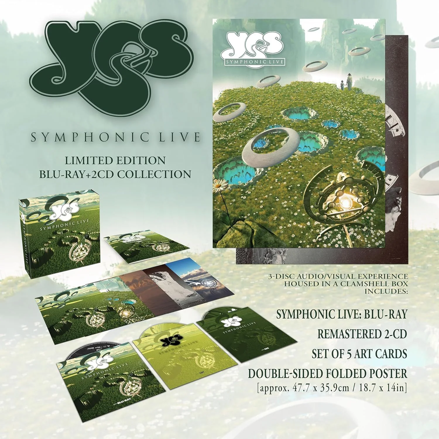 Yes - Symphonic Live (2026 2CD/Blu-Ray remastered box set reissue) - CD - New