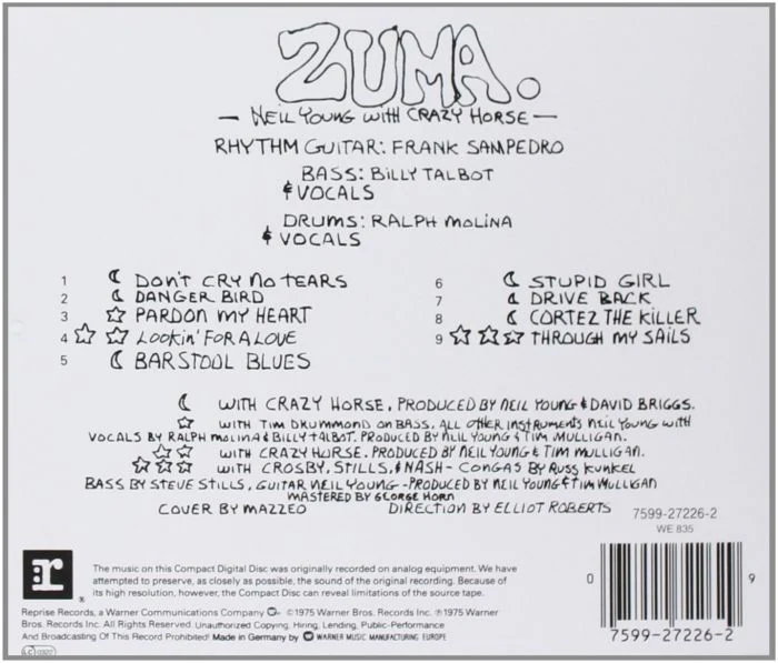 Young, Neil & Crazy Horse - Zuma - CD - New - Image 2