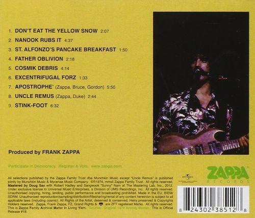 Zappa, Frank - Apostrophe (') - CD - New - Image 2