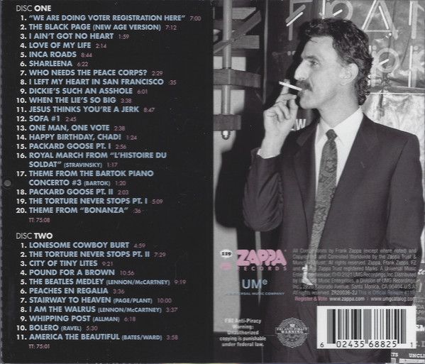 Zappa, Frank - Zappa '88: The Last U.S. Show (2CD) - CD - New - Image 2