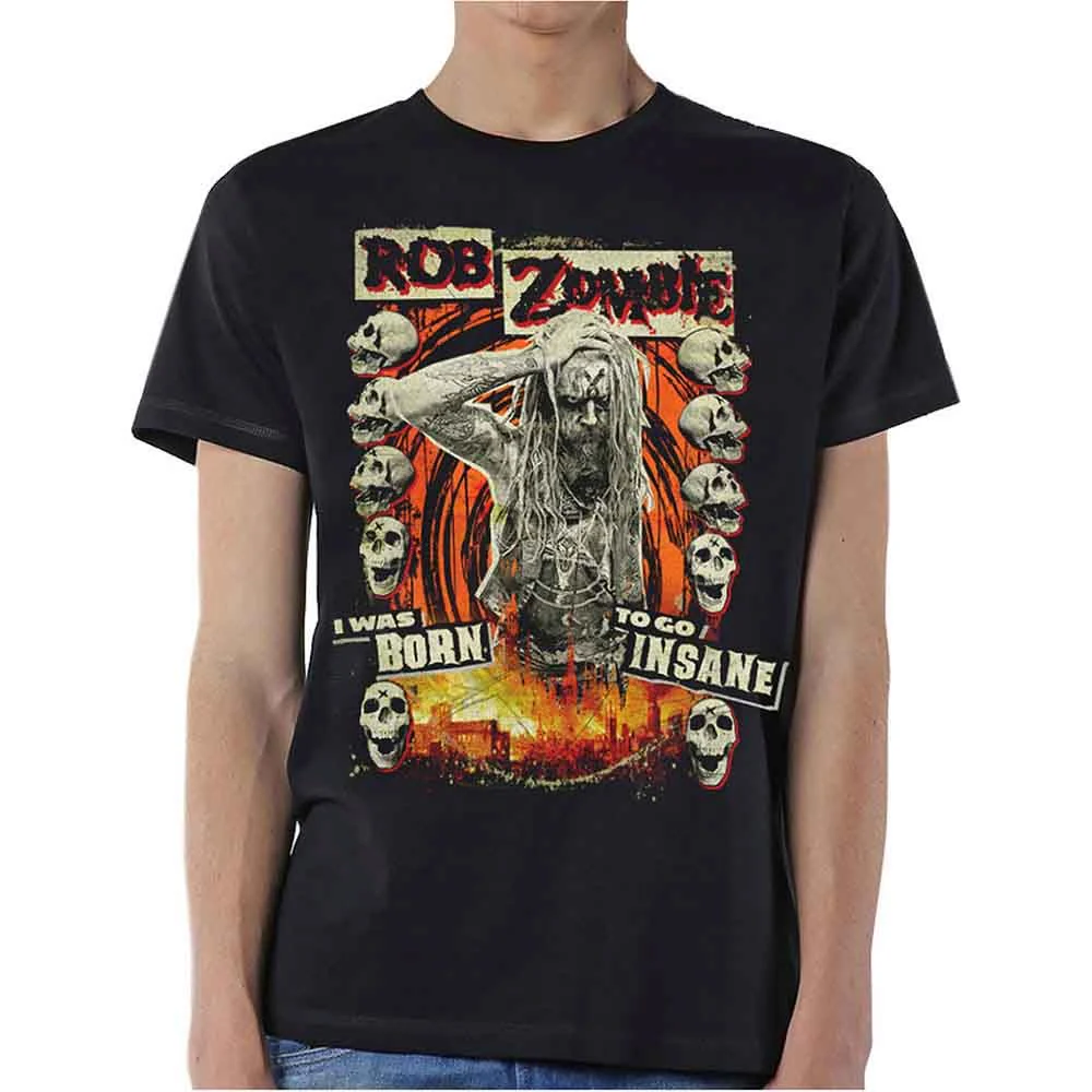 Zombie, Rob - Born To Go Insane Black Shirt - 100% Official Merchandise